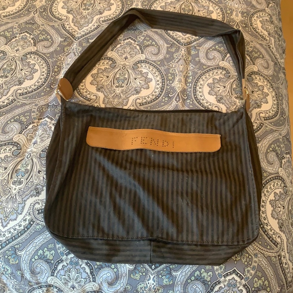 Authentic vintage rare Fendi messenger bag with carrying case